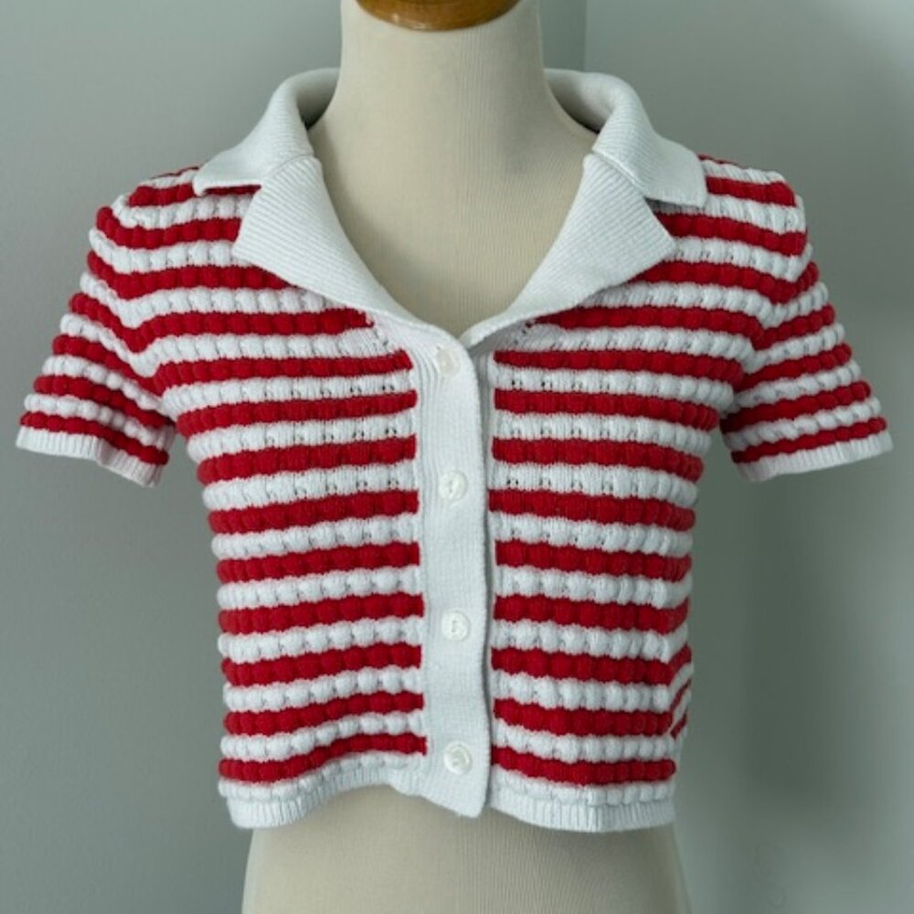 Old Navy - Striped Cropped Sweater - Size s